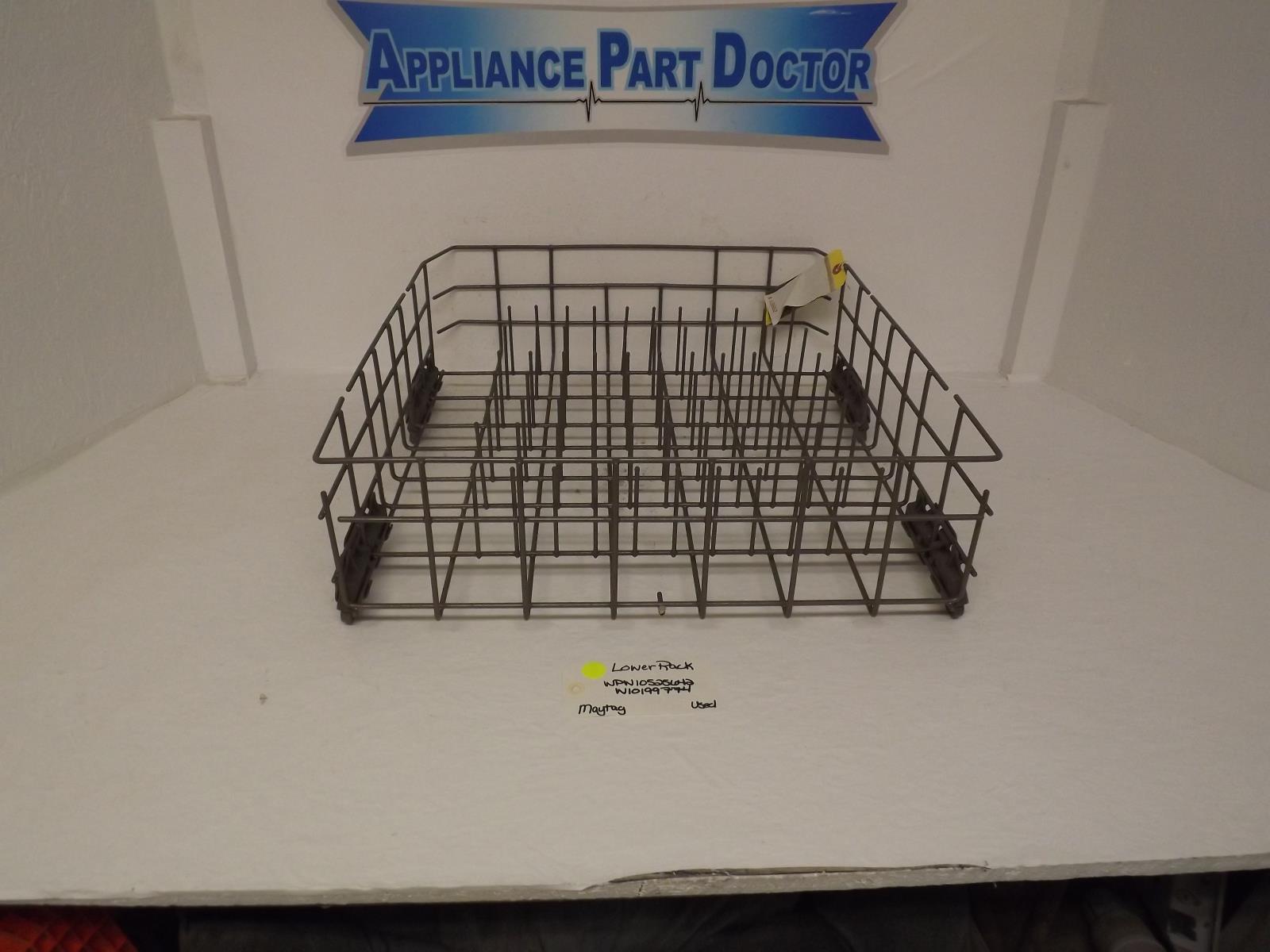 Maytag Dishwasher WPW10525642 W10199774 Lower Rack Used Maytag Dishwasher WPW10525642 W10199774 Lower Rack Used